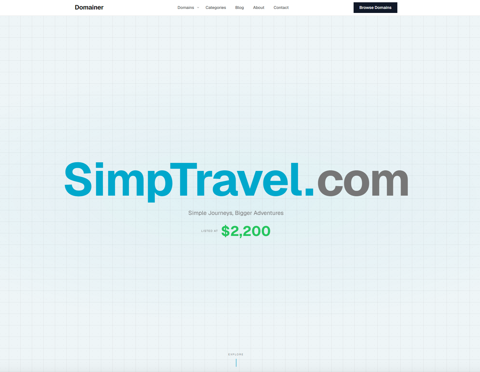 Domain Page Hero